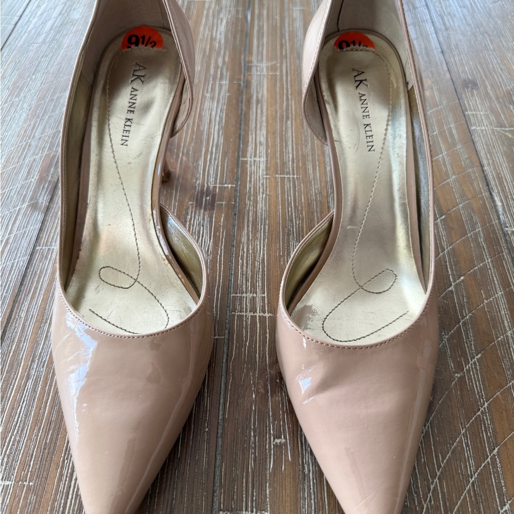 Anne Klein Nude Patent Heels